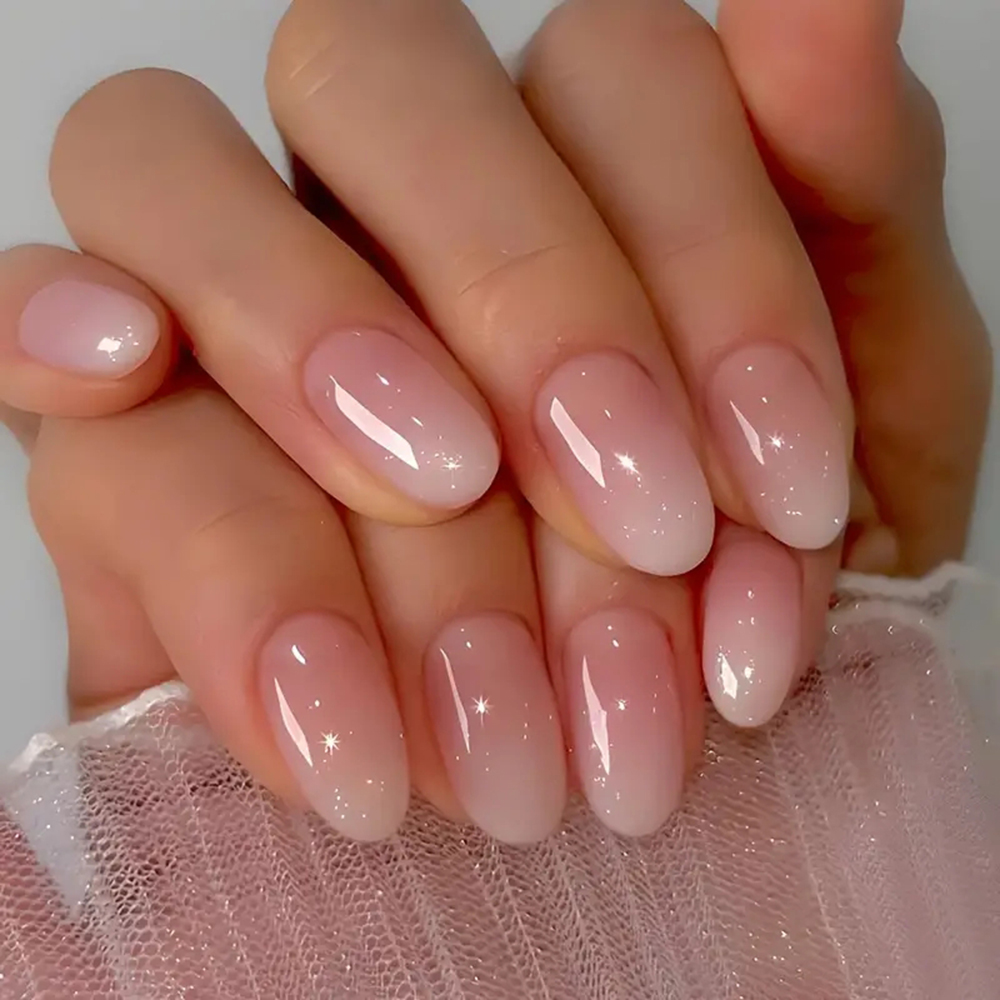 Nail Art Pink - ARTAUG kuku palsu, tekan warna Almond
