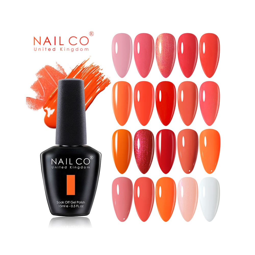 NAILCO 15Ml Warna Oranye Merah - Nail Art Orange ulasan dan harga