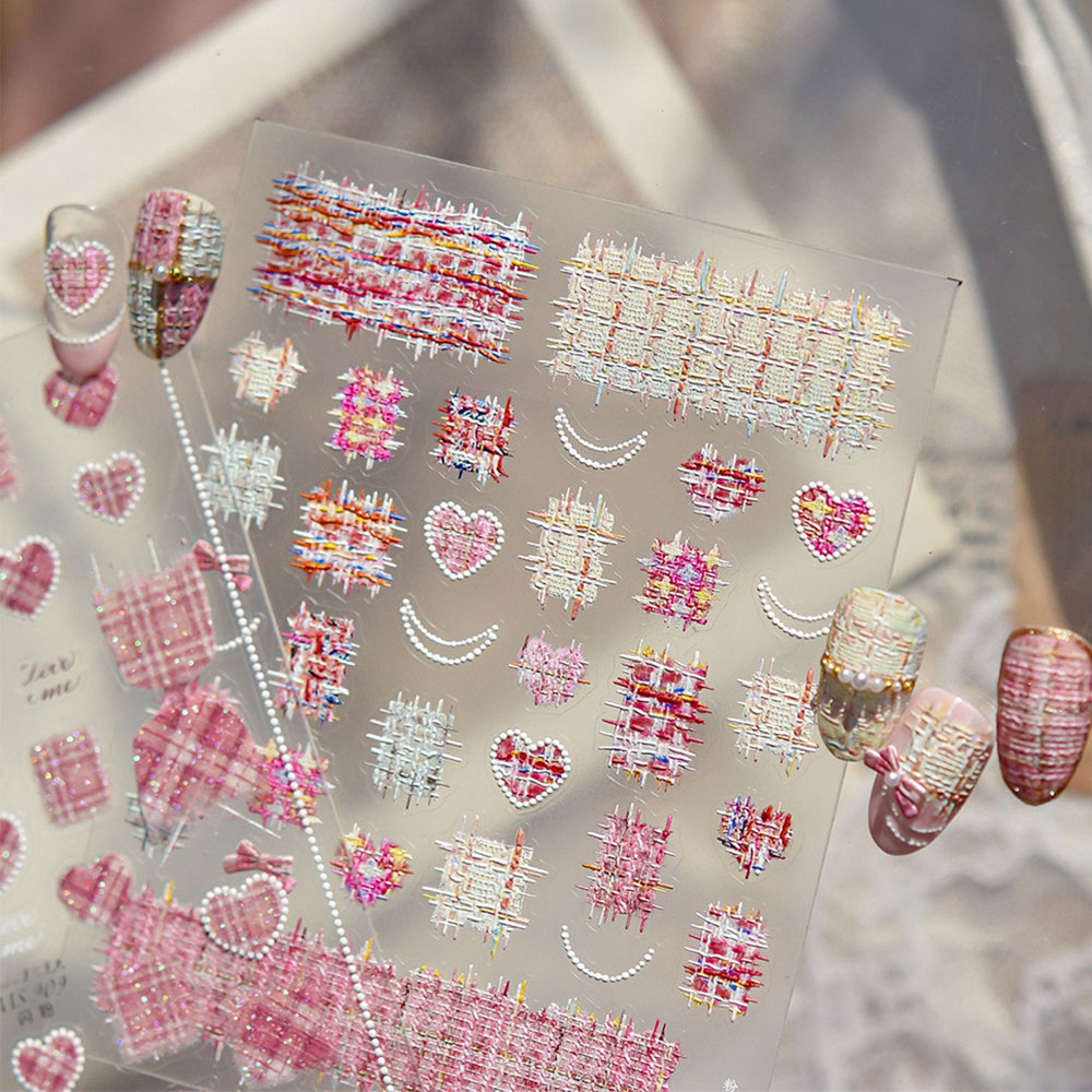 1pcs Stiker Kuku 5D Relief Mot - Nail Art Valentines Day ulasan dan harga